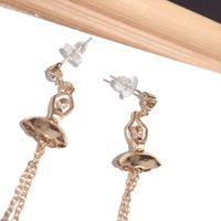 New Silver Long Tassel Needle Earrings  Wholesale main image 3