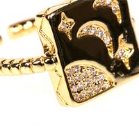 New Geometric Twist Open Ring Starry Index Finger Ring Wholesale main image 5