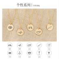 Fashion New Creative Lettering 316l Stainless Steel Couple Pendant Necklace Jewelry main image 4