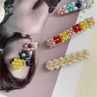 Sweet Design Sens Handmade Pearl Hairpin Pince Latérale Perle Amour Coeur En Gros main image 5