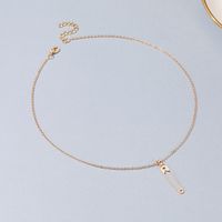 New Fashion Two-piece Ladies Modern Brooch Alloy Clavicle Chain Necklace main image 5