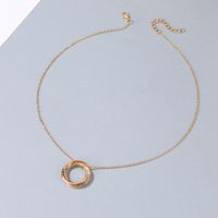 New Fashion Multi-layer Circle Girls Power Alloy Necklace Clavicle Chain main image 3