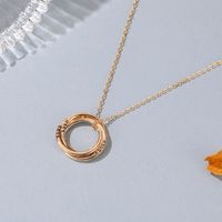 New Fashion Multi-layer Circle Girls Power Alloy Necklace Clavicle Chain main image 4