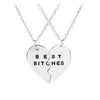 Hot-selling Fashion Best Friend Three Petal Stitching Girls Alloy Necklace main image 6