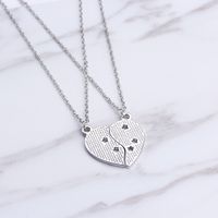 Love-shaped Star Wispy Stitching Best Friends English Letter Necklace Wholesale main image 5