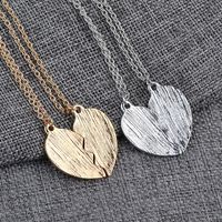 Fashion New Love-shaped Stitching Letters English Letter Alloy Necklace main image 3