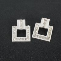Creative Retro Alloy Diamond-studded Geometric Hollow Ladies Earrings Wholesale main image 4