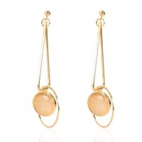 Retro Alloy Drop-shaped Style Simple Golden Earrings Wholesale main image 1