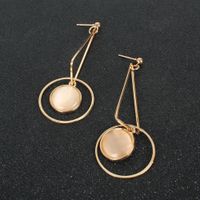 Retro Alloy Drop-shaped Style Simple Golden Earrings Wholesale main image 5