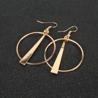 Geometric Alloy Retro Gold Earrings Wholesale main image 5