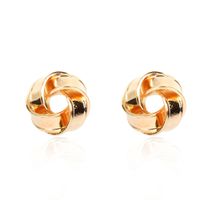 Fashion Alloy Geometric Hollow Creative New Golden Alloy Earrings For Women main image 1