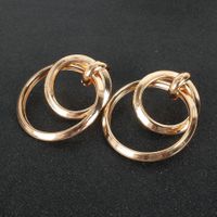 Fashion Alloy Electroplating Geometric Ring Wild Ladies Retro Earrings main image 3