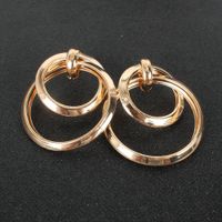 Fashion Alloy Electroplating Geometric Ring Wild Ladies Retro Earrings main image 5