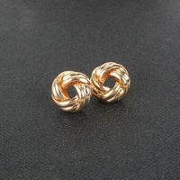 Geometric Alloy Hollow Fashion All-match Earrings Wholesale main image 5