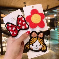 Lamb Plush Hairpin Cute Cartoon Side Bangs Clip Headdress Hairpin Wholesale main image 4