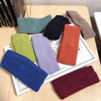 New Warm D Letter Knitted Korea Face Wash Headscarf Wool Headband Sports Antiperspirant Belt main image 3