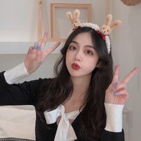 Korean New Cartoon Bear Bunny Simple And Versatile Hair Non-slip Headband Wholesale main image 5