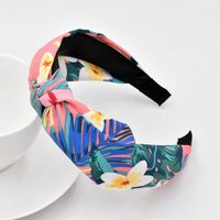 New Korean  Tropical Headband Fashion Fabric Flower Plant Headband Wholesale main image 4