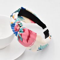 New Korean  Tropical Headband Fashion Fabric Flower Plant Headband Wholesale main image 5