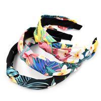 New Korean  Tropical Headband Fashion Fabric Flower Plant Headband Wholesale main image 6