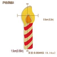 Halloween Christmas Birthday Gift Fun Cartoon Color Dripping Candle Earrings Wholesale main image 6