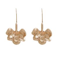 New Fashion Trend Wild Ethnic Style Flower Alloy Earrings For Women main image 1