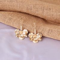 New Fashion Trend Wild Ethnic Style Flower Alloy Earrings For Women main image 5