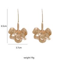 New Fashion Trend Wild Ethnic Style Flower Alloy Earrings For Women main image 6