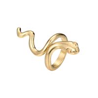 Hot Sale Alloy Smooth Snake Ring Wholesale main image 2