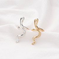 Hot Sale Alloy Smooth Snake Ring Wholesale main image 4