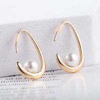 Nouvelles Boucles D&#39;oreilles De Mode En Métal En Laiton Perlé Pour Femmes Vente En Gros main image 1