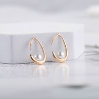 Nouvelles Boucles D&#39;oreilles De Mode En Métal En Laiton Perlé Pour Femmes Vente En Gros main image 5