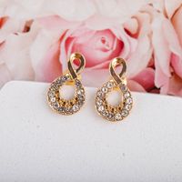 New Korea S925 Silver Needle Geometric Irregular Diamond Simple Fashionable Earrings main image 2