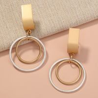 Fashion Double-layer Circle Creative Exaggerated Earlobe Earrings Wholesale sku image 1