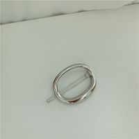 Korean Metal Circle Hairpin Back Head Clip Headdress Elegant Word Clip Wholesale sku image 2