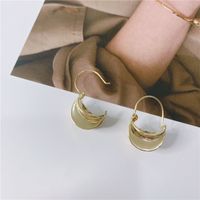 Korea's New Three-dimensional Metal Simple Fashion Earrings sku image 1