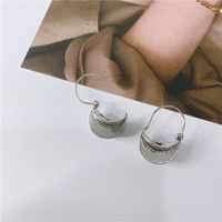 Korea's New Three-dimensional Metal Simple Fashion Earrings sku image 2