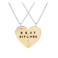 Hot-selling Fashion Best Friend Three Petal Stitching Girls Alloy Necklace sku image 3