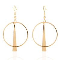 Geometric Alloy Retro Gold Earrings Wholesale sku image 1