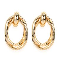 Fashion Geometric Metal Texture Simple Alloy Retro Earrings Wholesale sku image 1