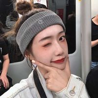 Neuer Warmer D Brief Gestrickt Korea Gesichtswäsche Kopftuch Wolle Stirnband Sport Antitranspirant Gürtel sku image 9