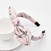 Corée Mignon Lapin Fleur Tissu Nœud Papillon Bandeau En Gros sku image 2