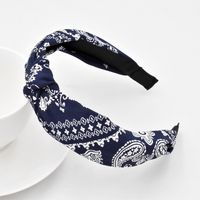 New Cashew Flower Fabric Baroque Headband  Wholesale sku image 6