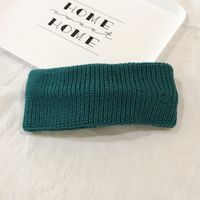 New Warm D Letter Knitted Korea Face Wash Headscarf Wool Headband Sports Antiperspirant Belt sku image 6