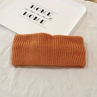 New Warm D Letter Knitted Korea Face Wash Headscarf Wool Headband Sports Antiperspirant Belt sku image 7