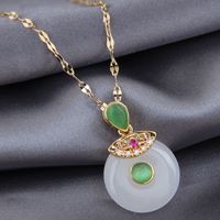 Korean Fashion  Simple Jade  Necklace main image 1