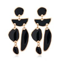 Fashion Metal Color Contrast Geometric Shape Exaggerated Earrings main image 1