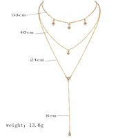 Hot Selling Fashion Diamond Starlight Multilayer Women's Necklace Set main image 6
