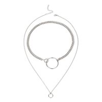 Hot Selling Fashion Metal Multi-layer Geometric Circle Clavicle Chain main image 5