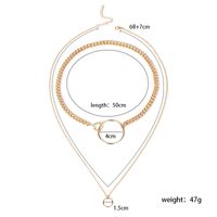 Hot Selling Fashion Metal Multi-layer Geometric Circle Clavicle Chain main image 6